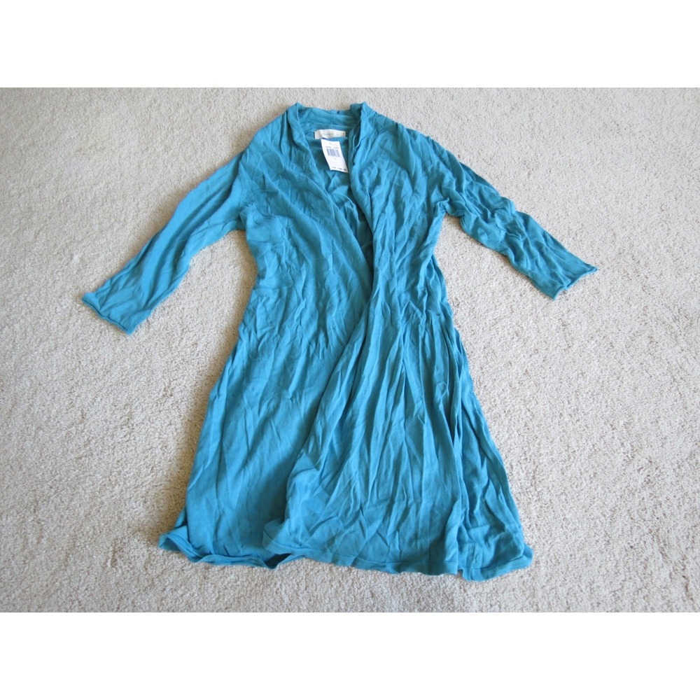 NWT Laurie B Cardigan Wrap Beach Cover up Blue Size Large LB83254
